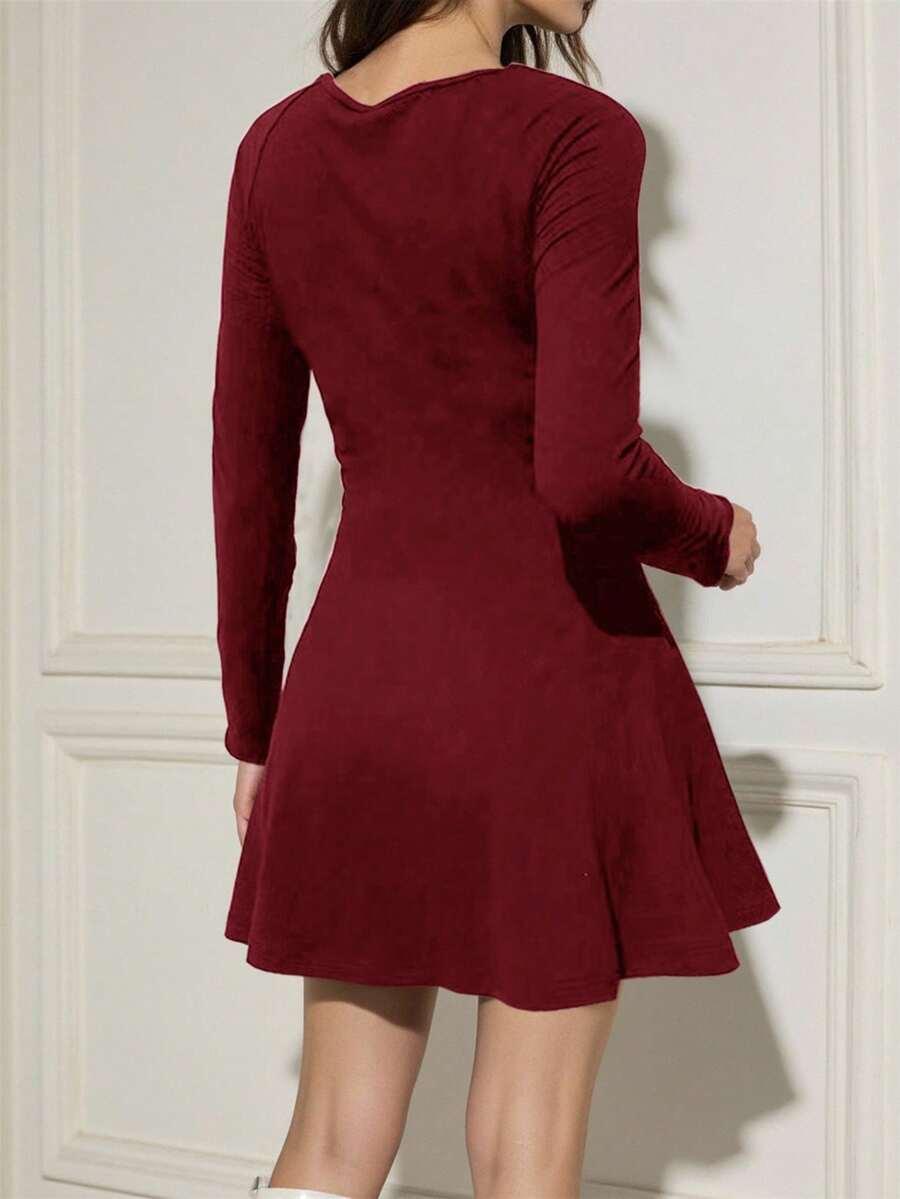 BURGUNDOWA Mini SUKIENKA 