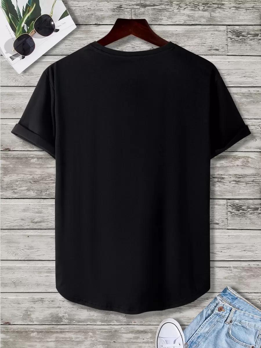MĘSKI T-SHIRT Z NADRUKIEM