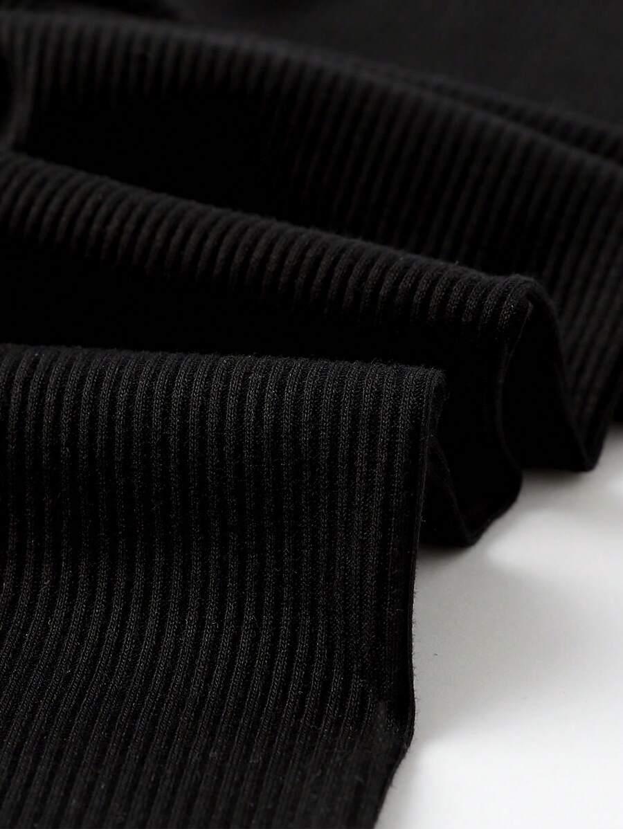 czarne legginsy 3/4