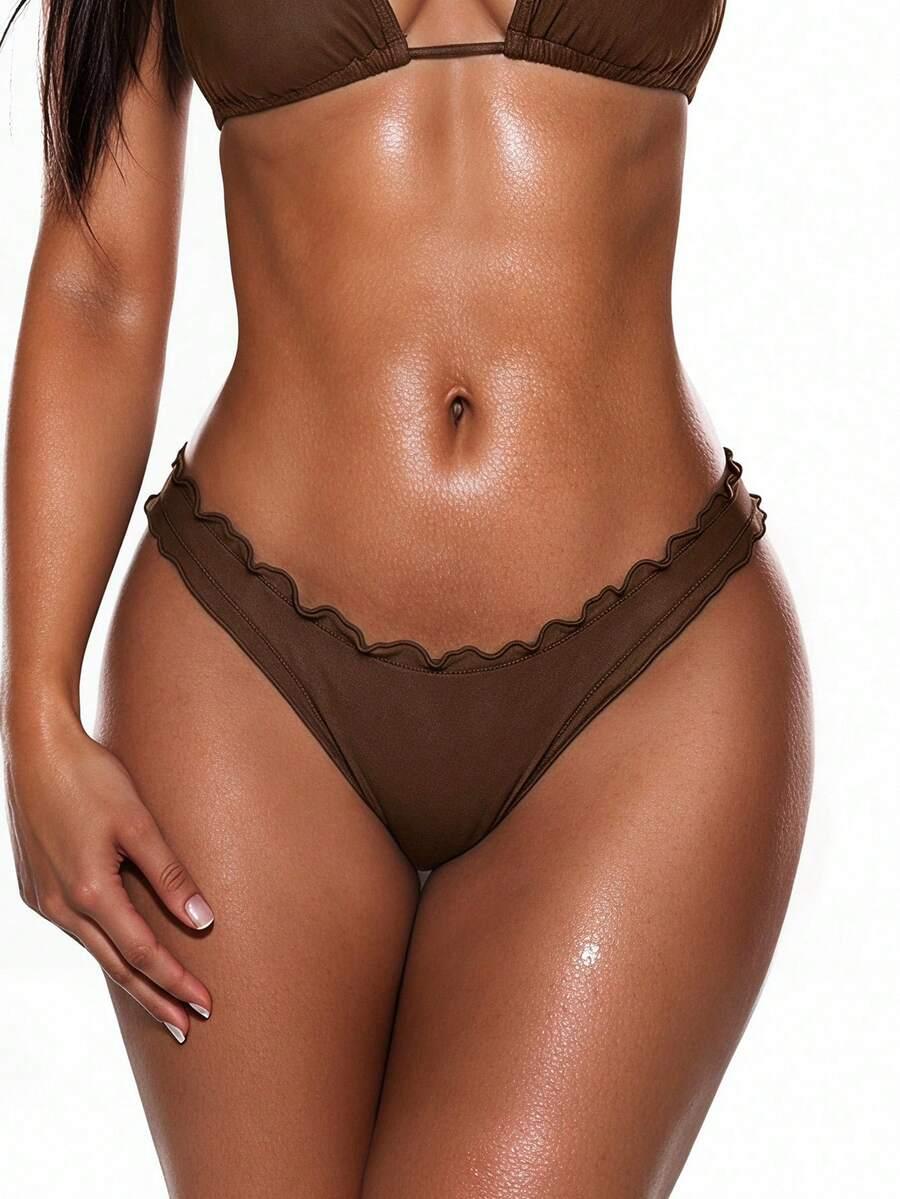 BRĄZOWY DÓŁ OD BIKINI