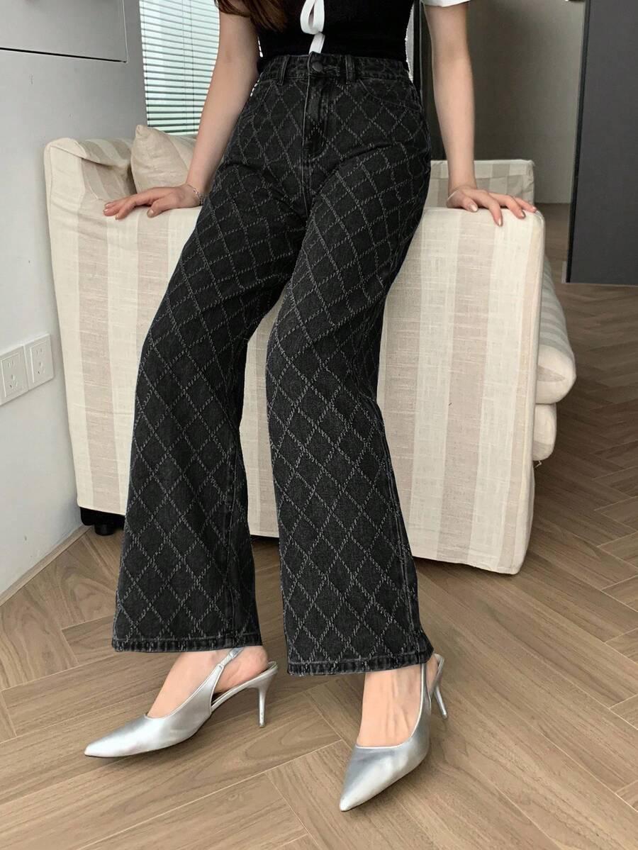 CZARNE SPODNIE JEANS