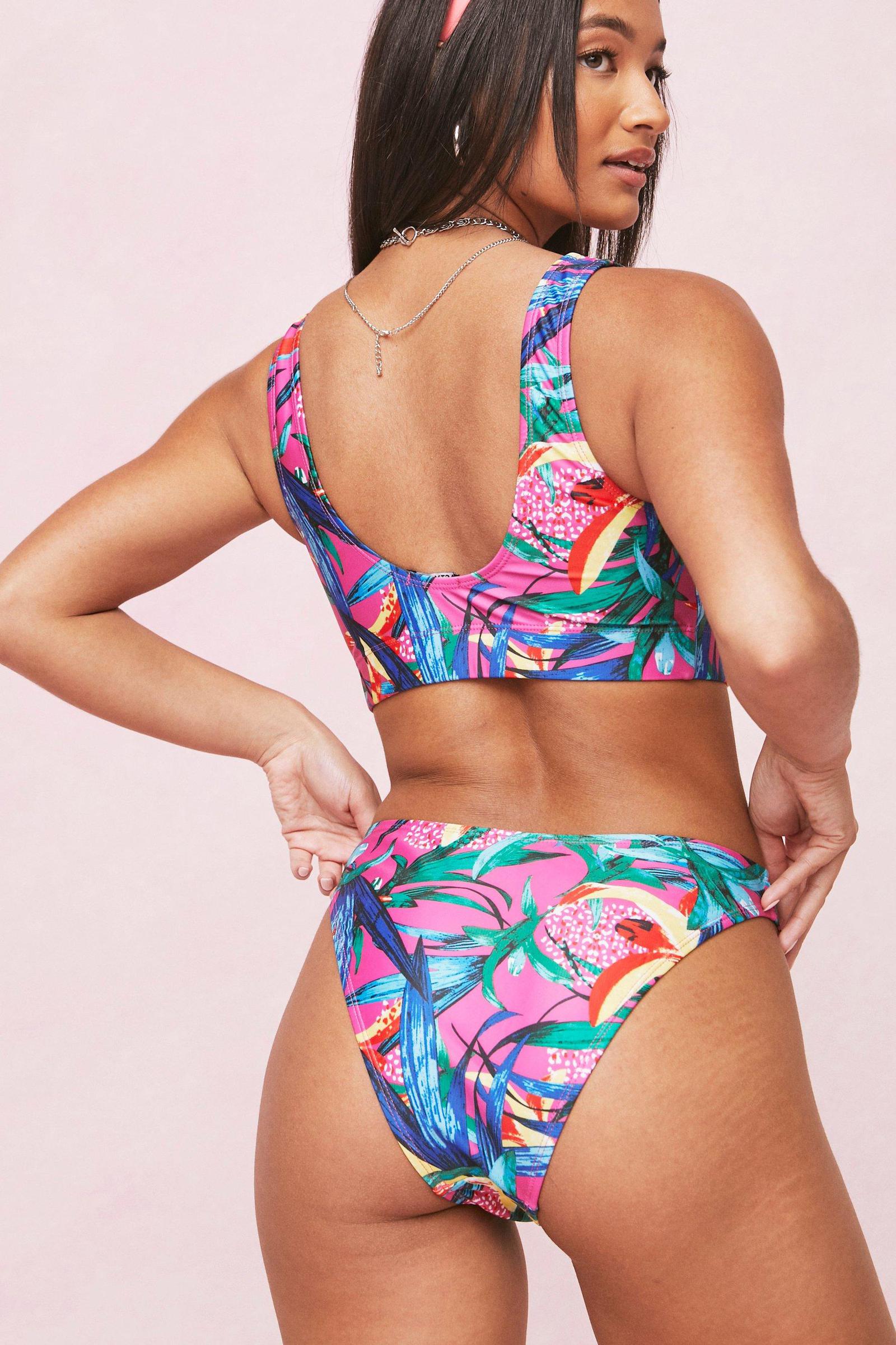 GÓRA BIKINI TROPICAL PRINT