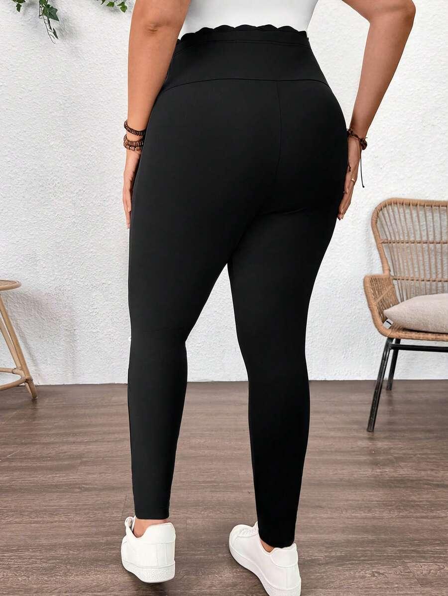 czarne ciążowe legginsy wysoki stan