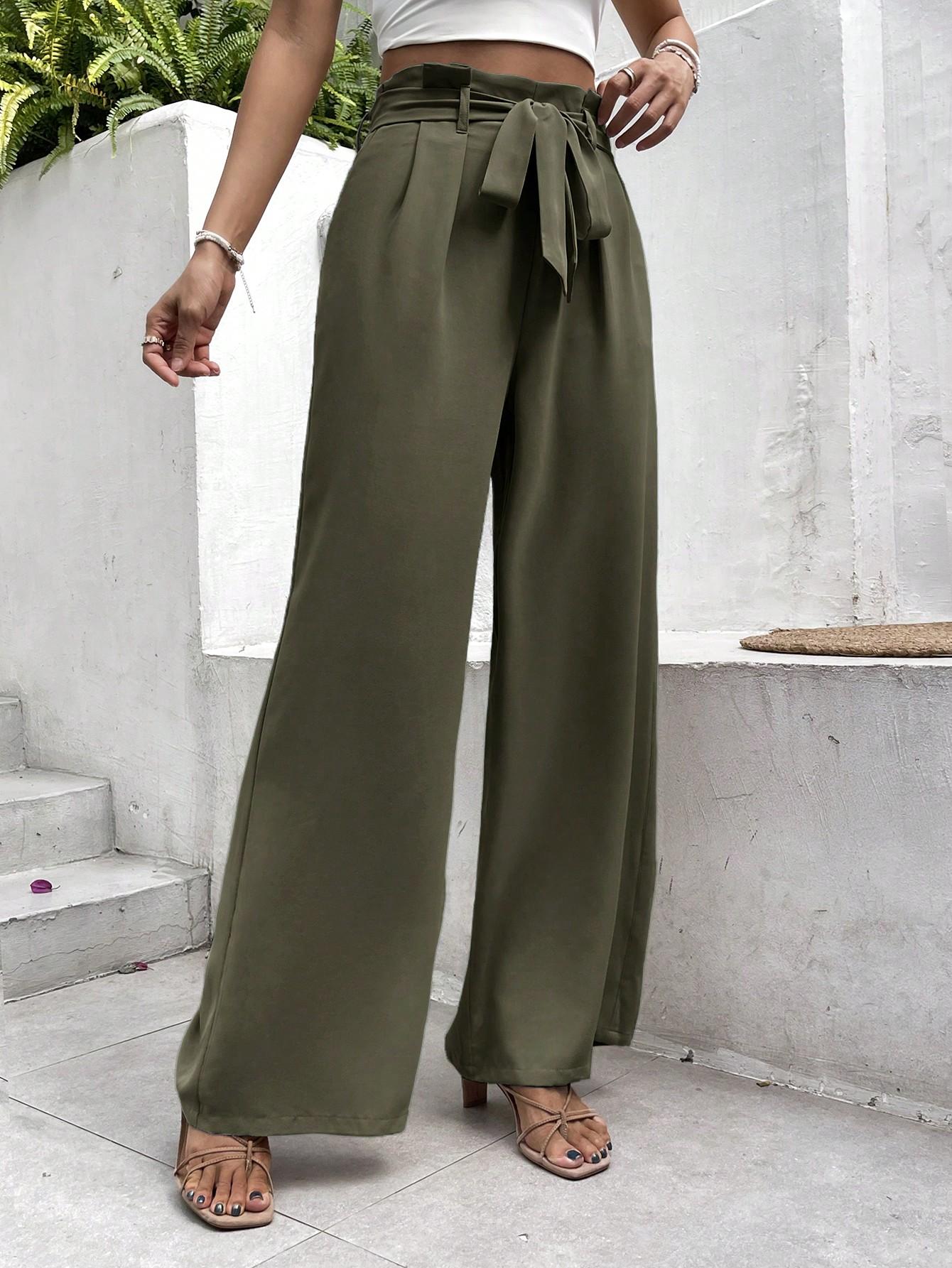 ZIELONE SPODNIE CASUAL