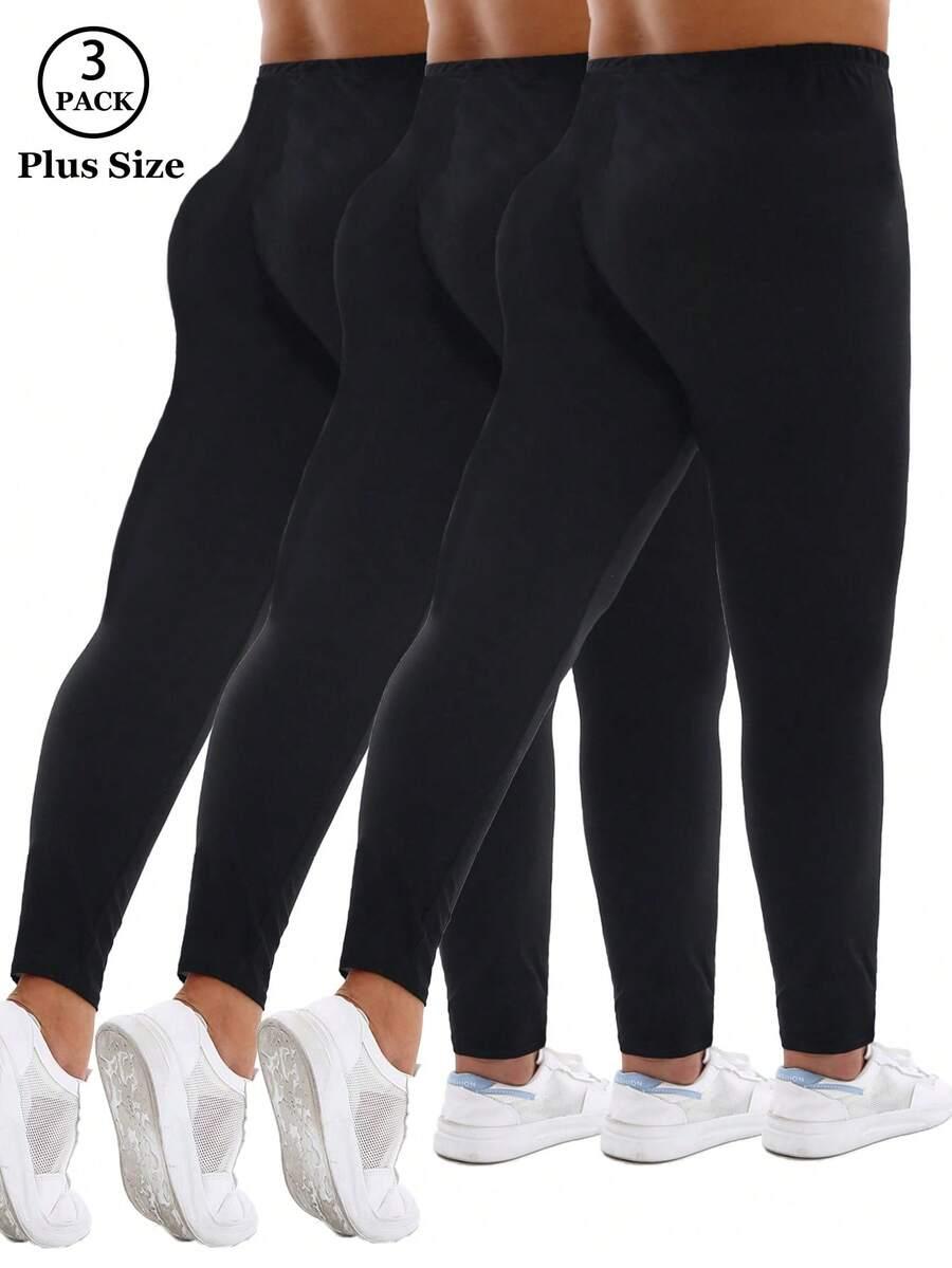 czarne legginsy 3-pack