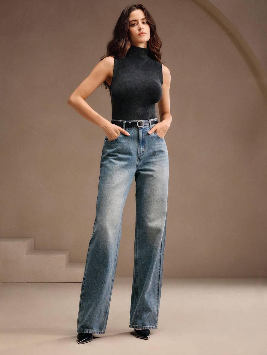 spodnie jeans zdobienie