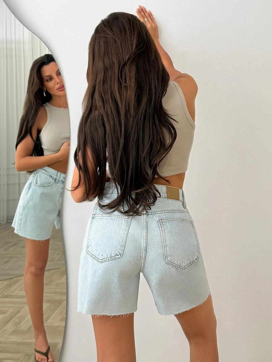 niebieskie krótkie spodenki JEANS