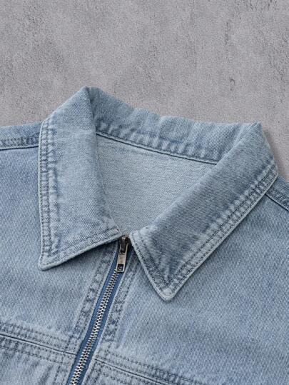 niebieska kurtka jeans 