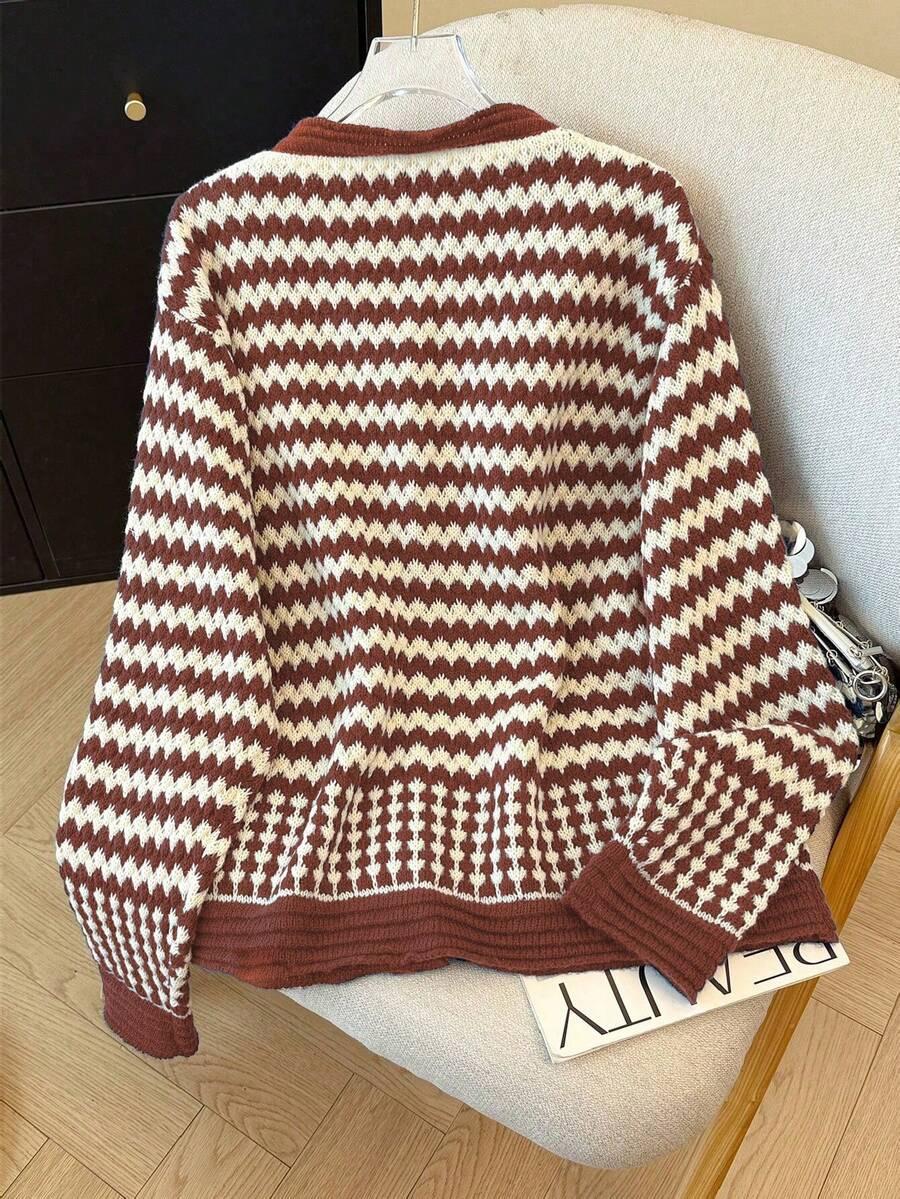 kolorowy sweter print