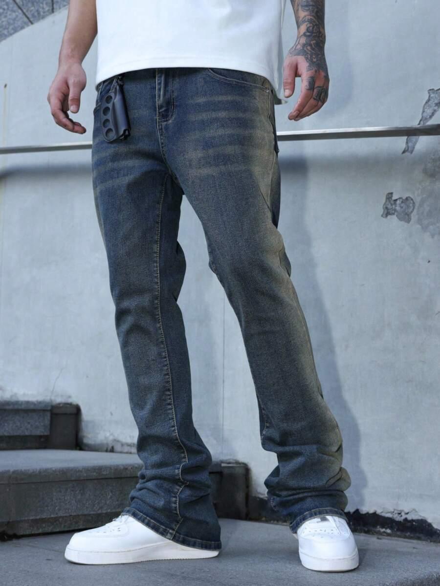 NIEBIESKIE SPODNIE JEANS