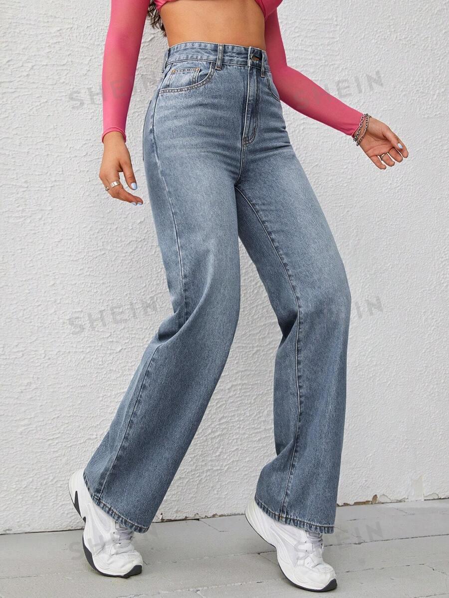 SPODNIE JEANS KIESZENIE ZAMEK 