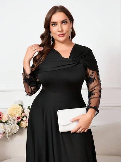 CZARNA MAXI SUKIENKA