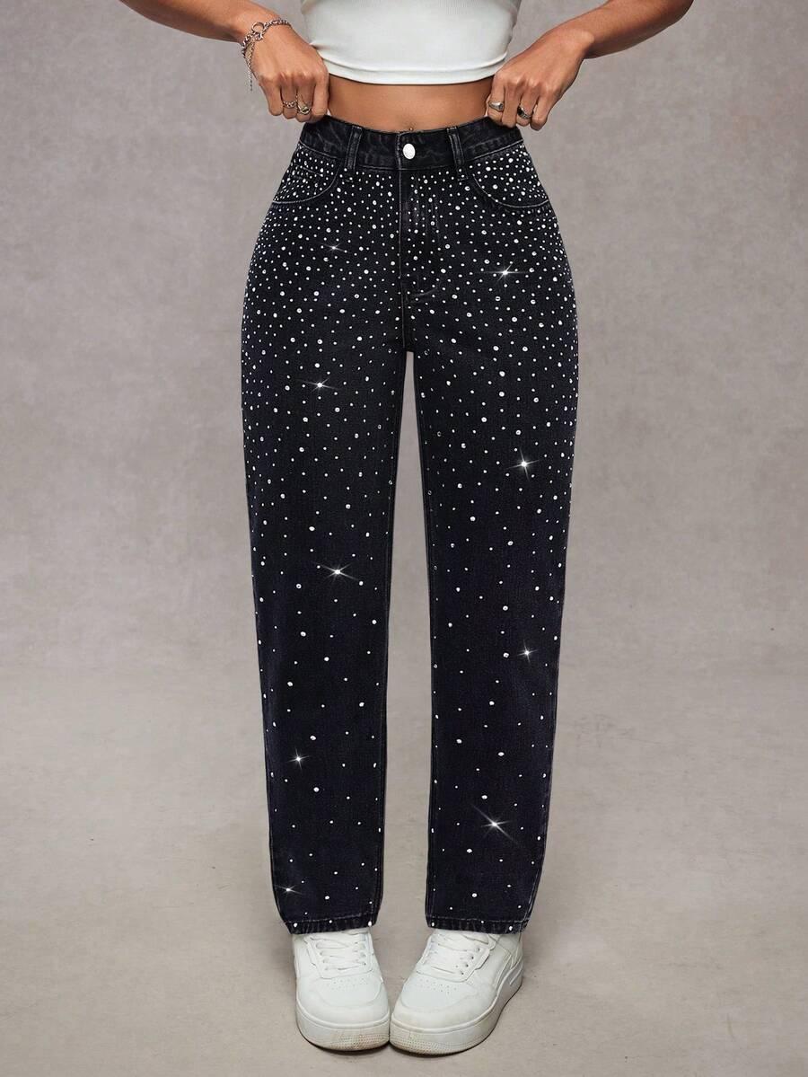 spodnie jeans zdobienia