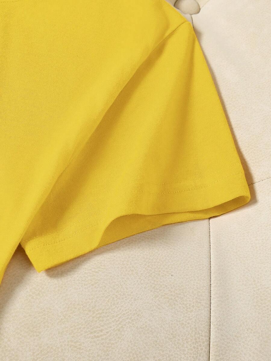 ŻÓŁTY T-SHIRT BASIC 