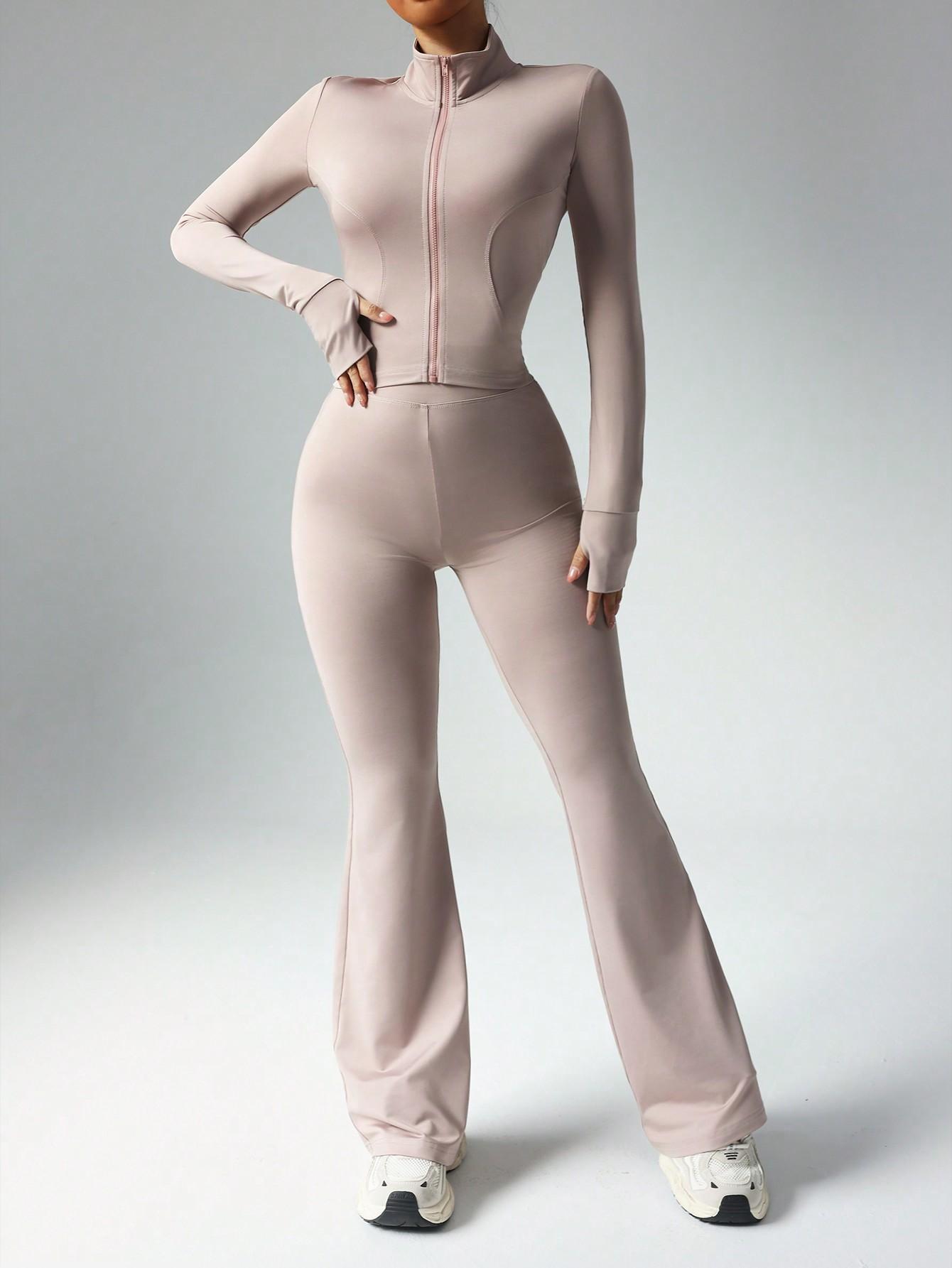 LEGGINSY BLUZA KOMPLET SPORTOWY
