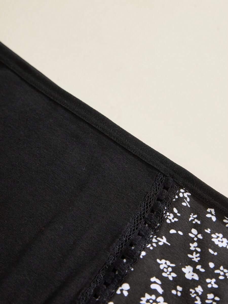 CZARNE MAJTKI PRINT 3-PACK