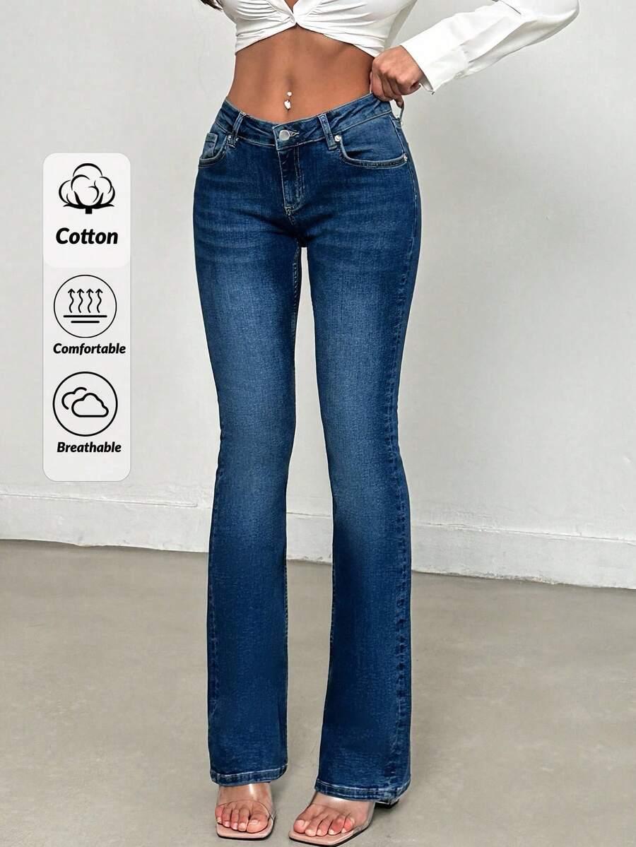 spodnie jeans dzwony 