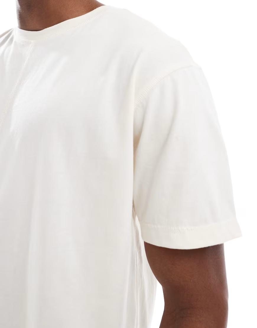 KREMOWY T-SHIRT BASIC