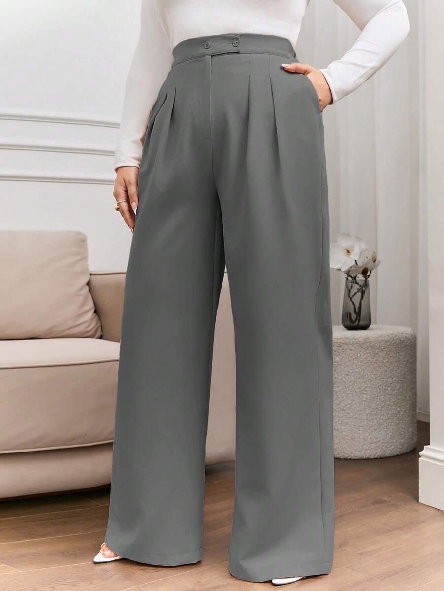 szare spodnie casual