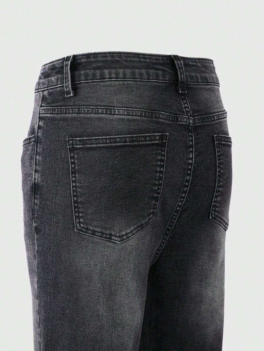 czarne spodnie jeans
