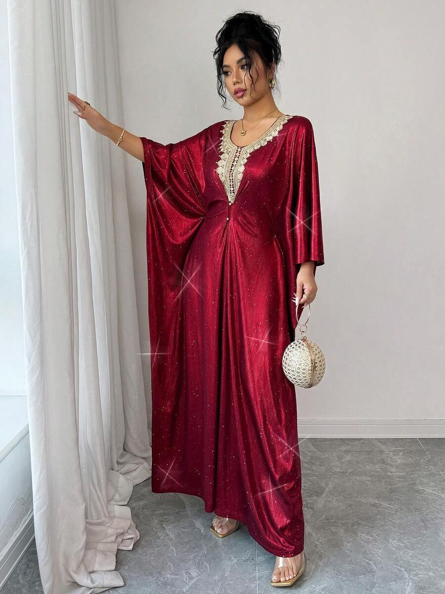 CZERWONA MAXI SUKIENKA
