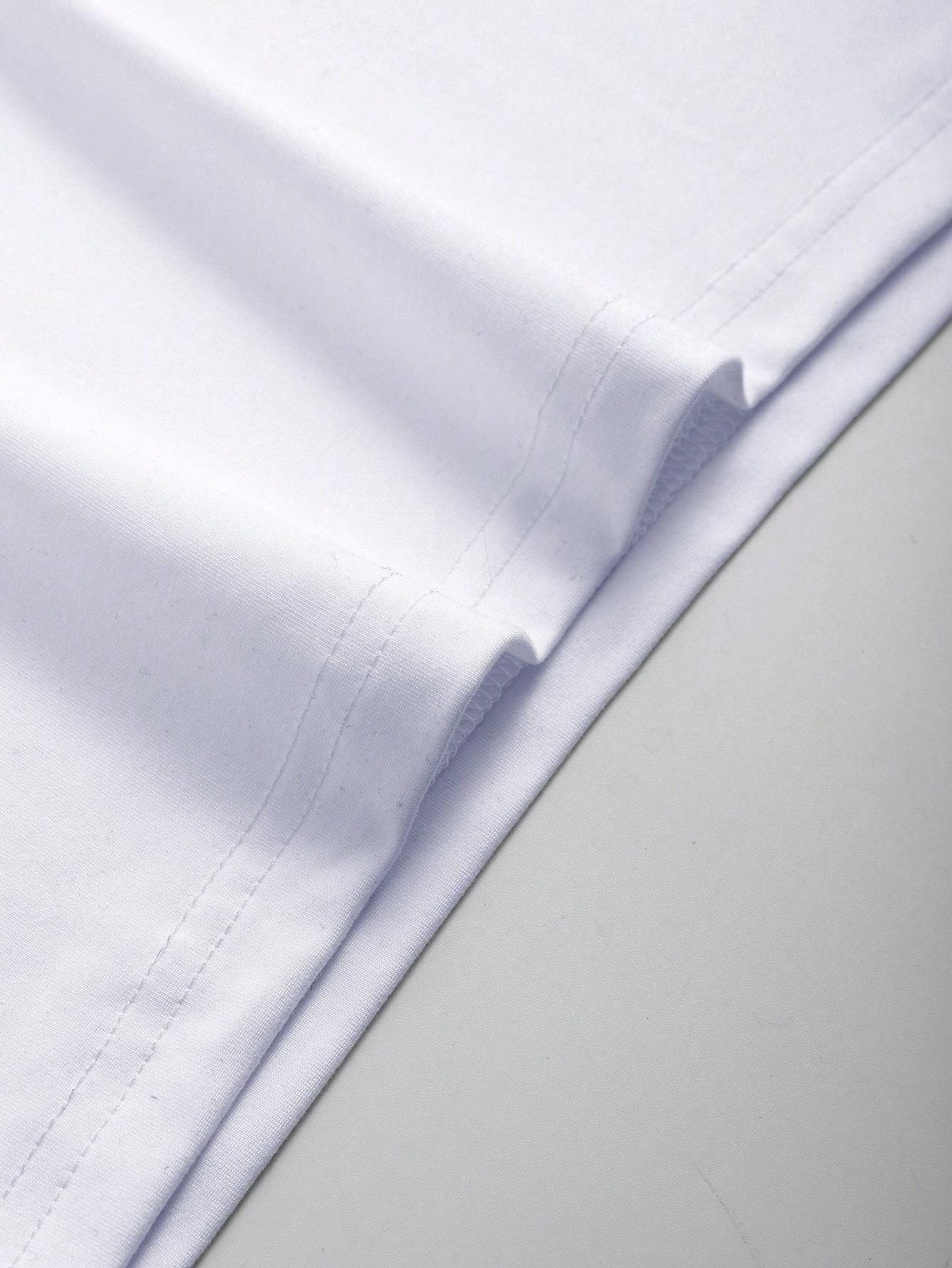 klasyczny biały gładki t-shirt basic