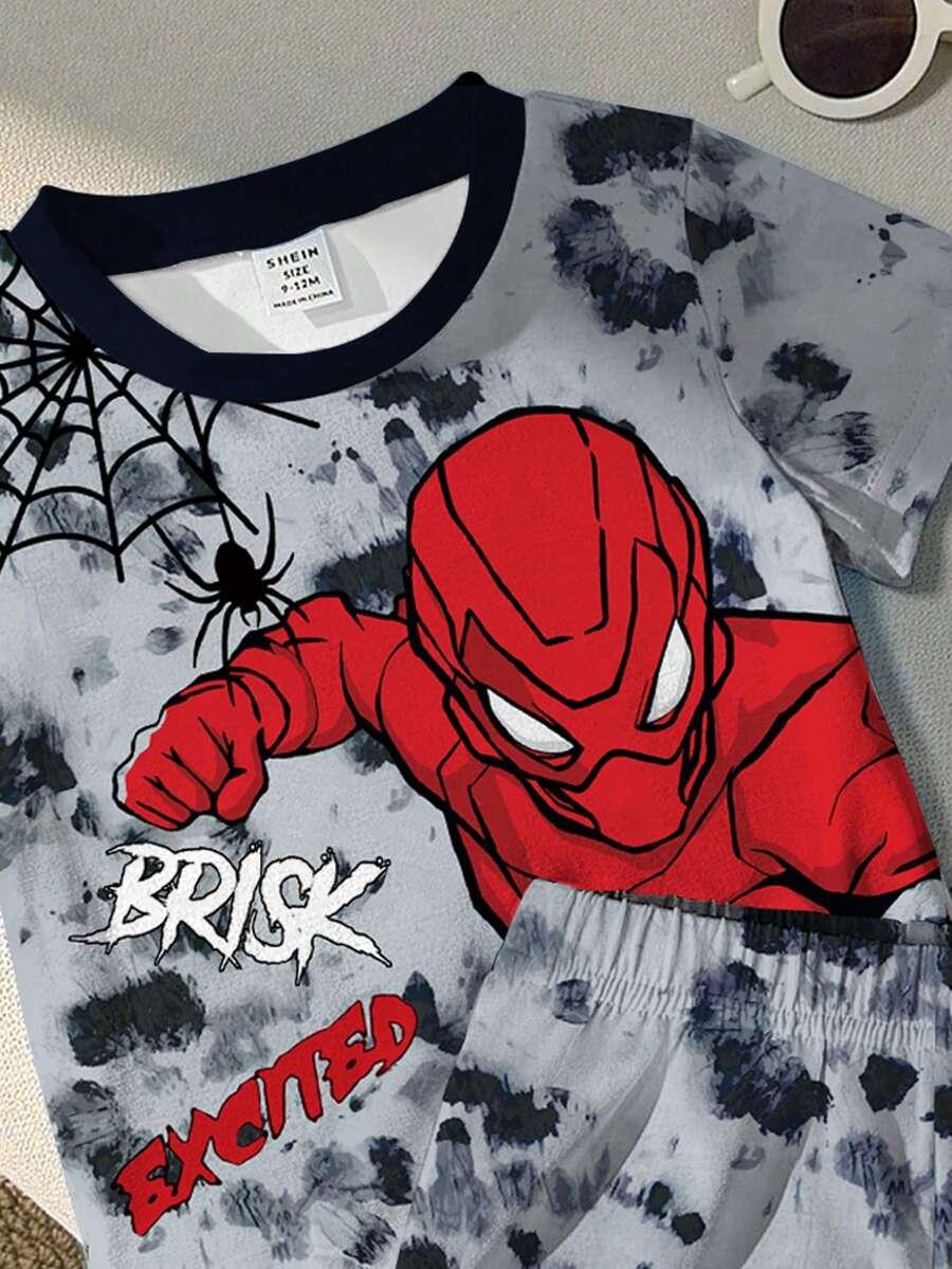 KOMPLET CHŁOPIĘCY Z NADRUKIEM SPIDER MAN