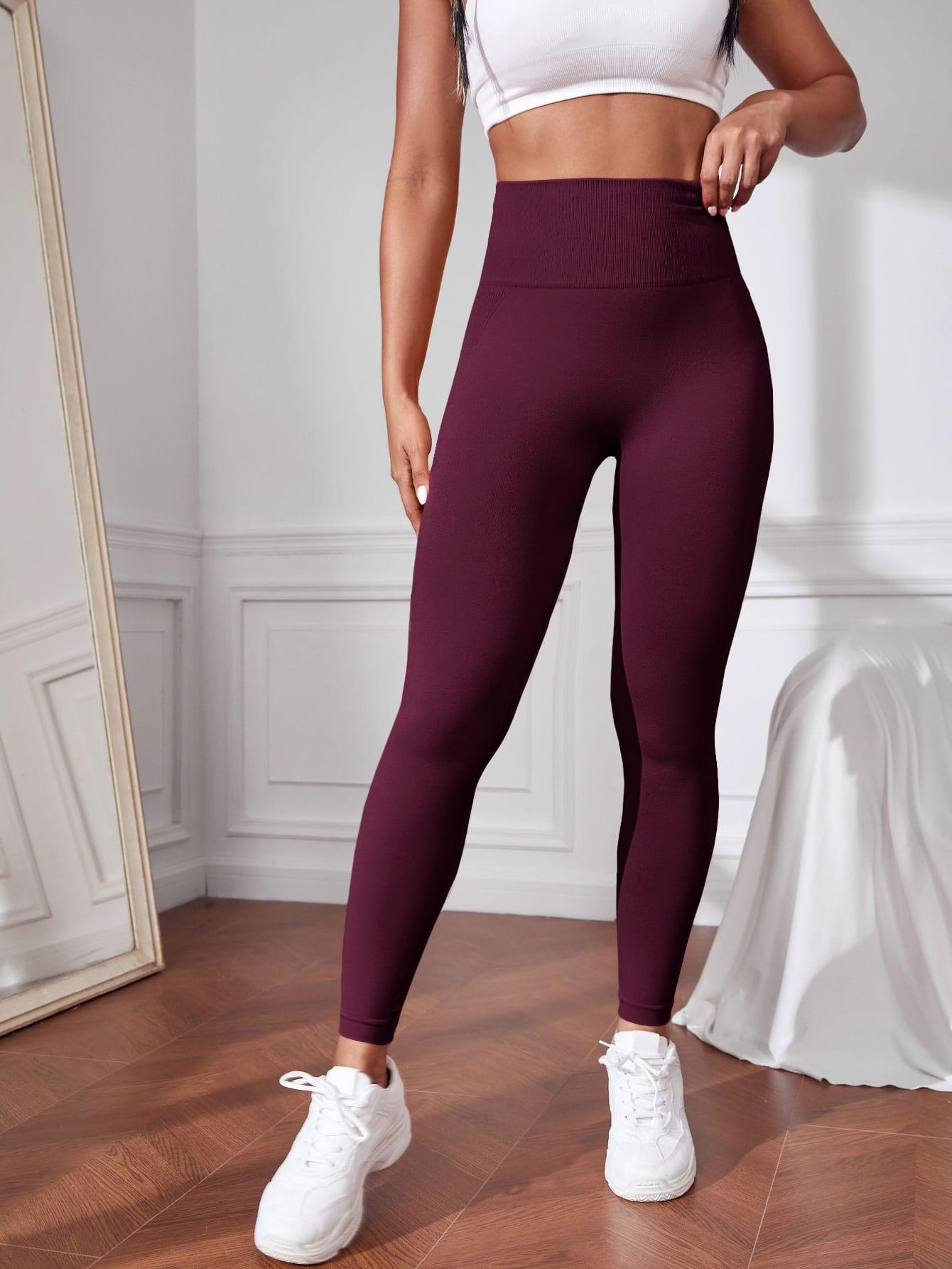 FIOLETOWE LEGGINSY WYSOKI STAN 