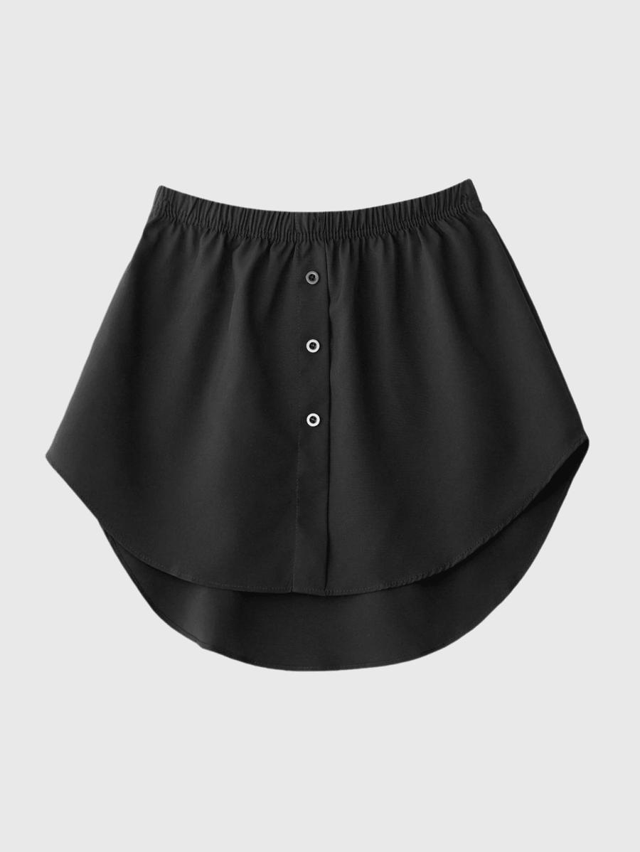 CZARNA SPÓDNICA PRZEDŁUŻENIE KOSZULI