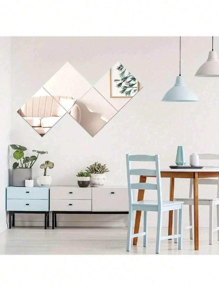 lustrzane ozdoby ścienne 8-pack