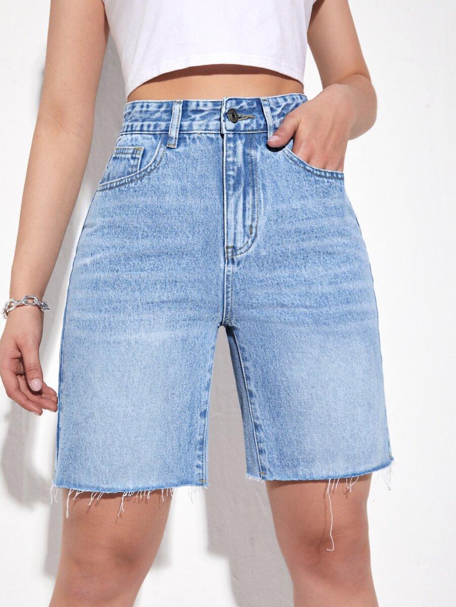 NIEBIESKIE SPODENKI JEANS 