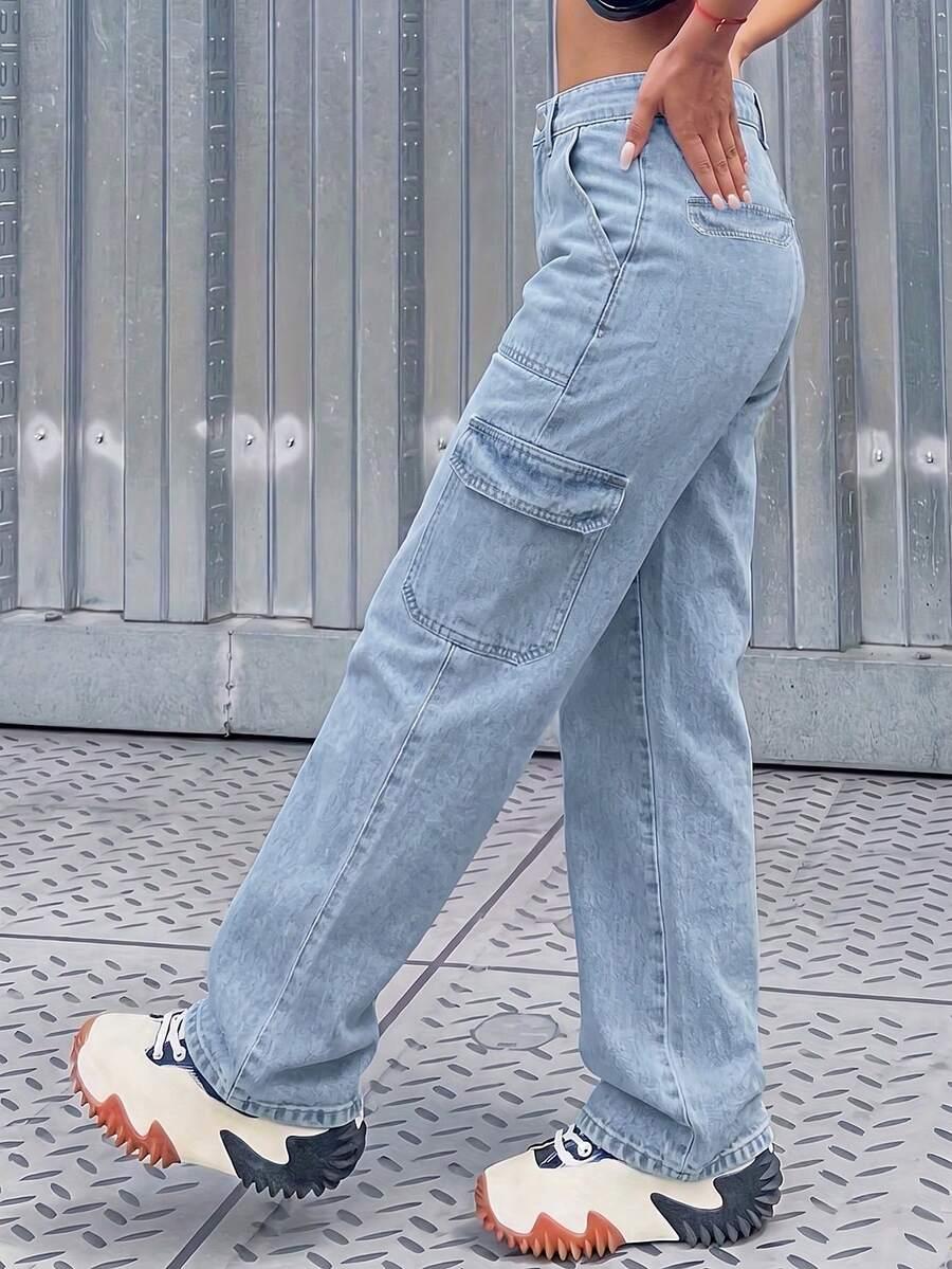 NIEBIESKIE SPODNIE JEANS