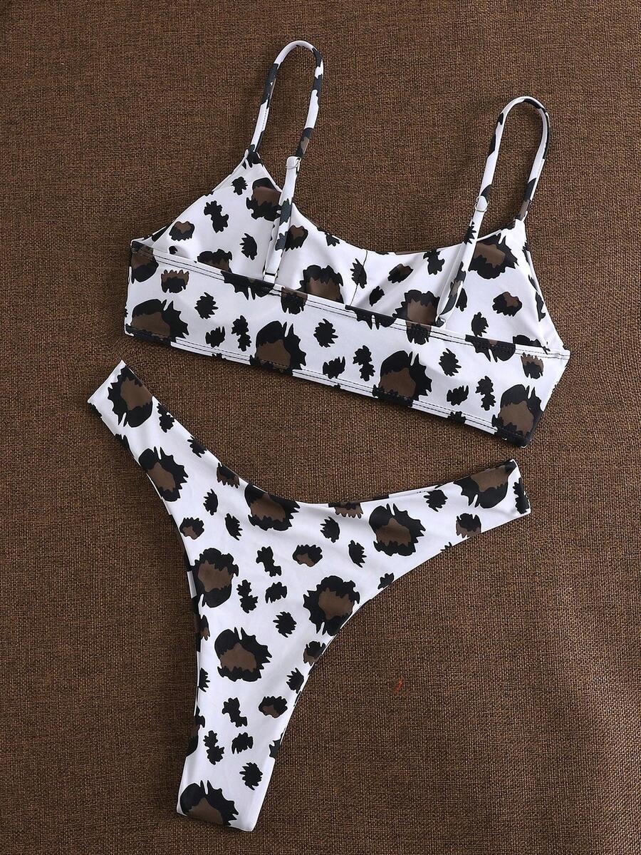DWUCZĘŚCIOWY STRÓJ KĄPIELOWY ANIMAL PRINT