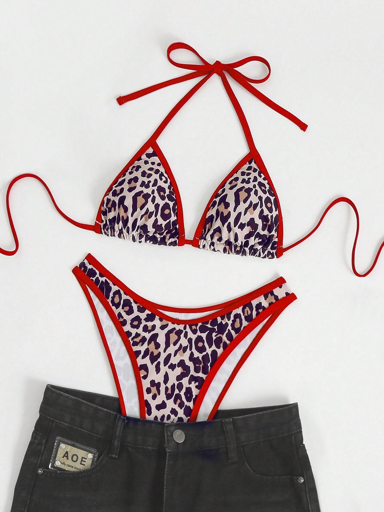 DWUCZĘŚCIOWY KOSTIUM KĄPIELOWY ANIMAL PRINT