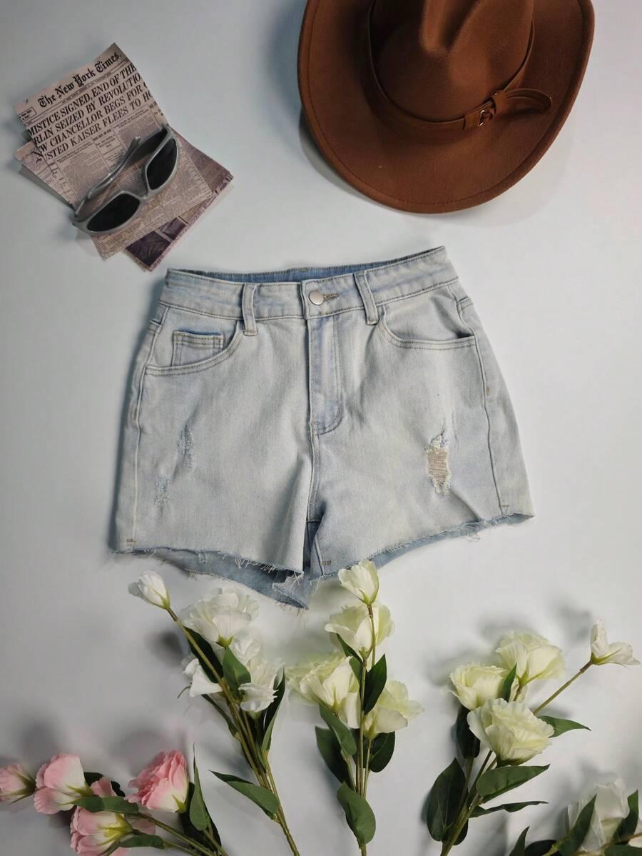 NIEBIESKIE SPODENKI JEANS