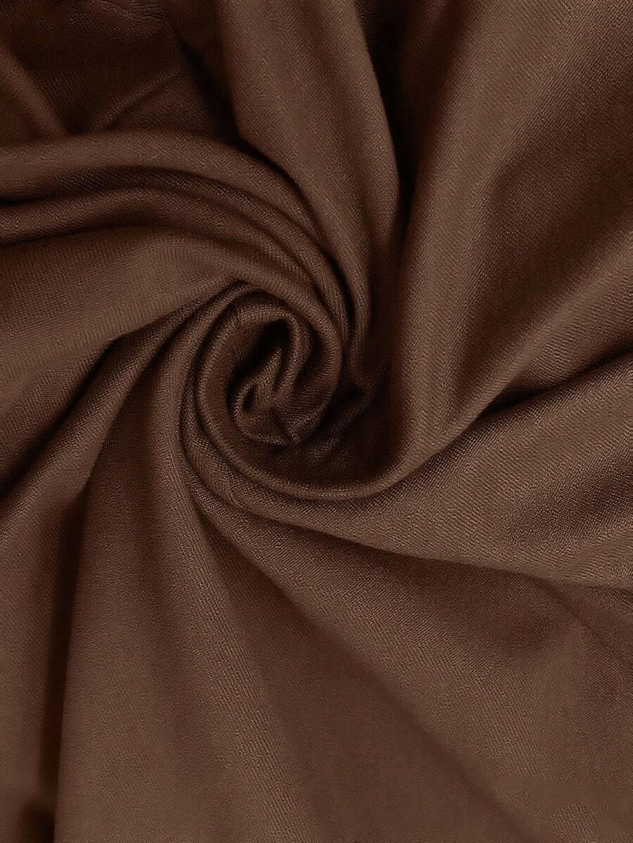 brązowa bluzka v-neck