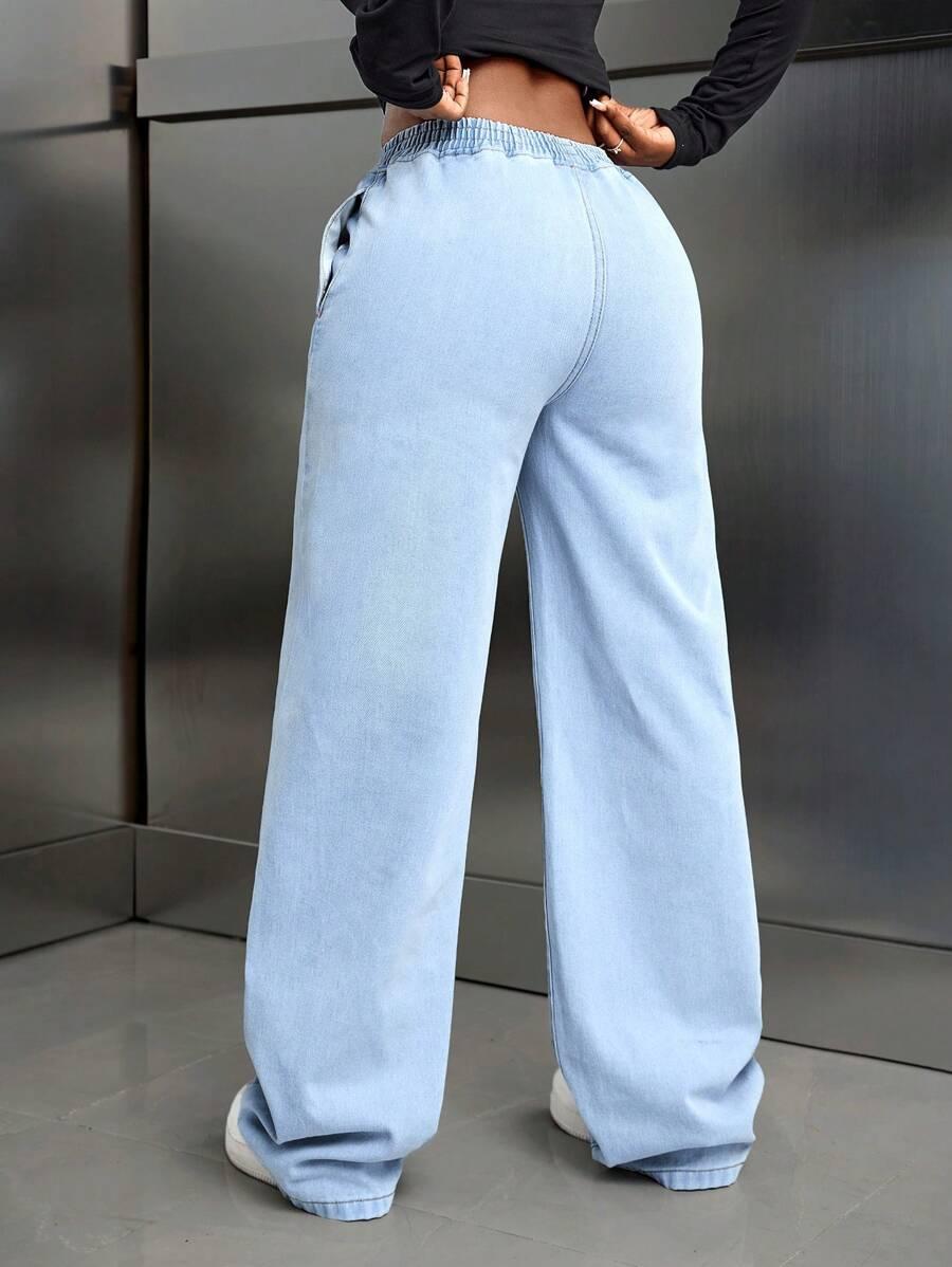 NIEBIESKIE SPODNIE JEANS