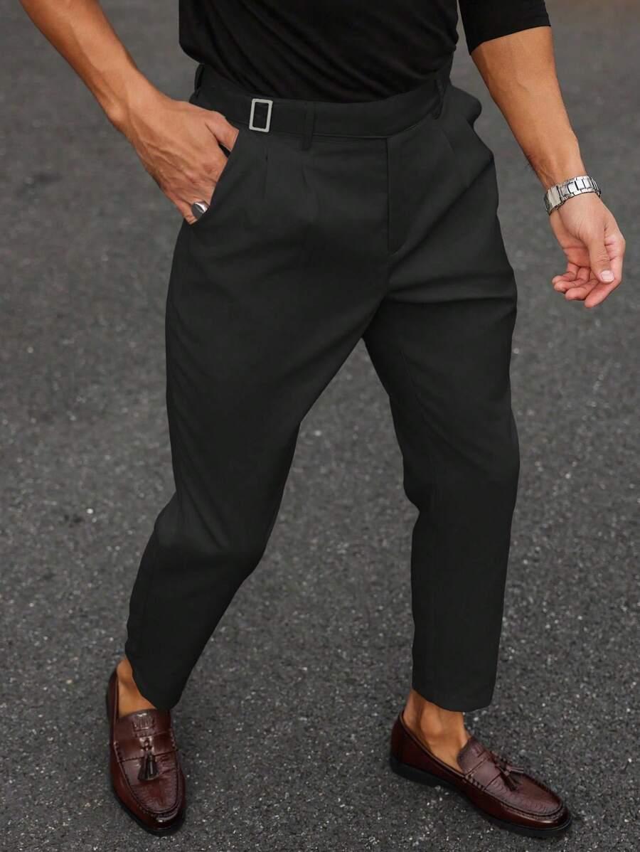 CZARNE ELEGANCKIE SPODNIE