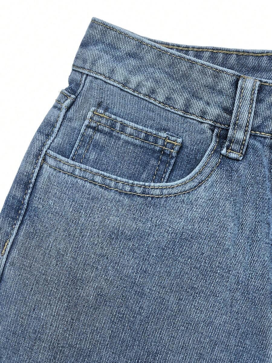 spodnie jeans wysoki stan