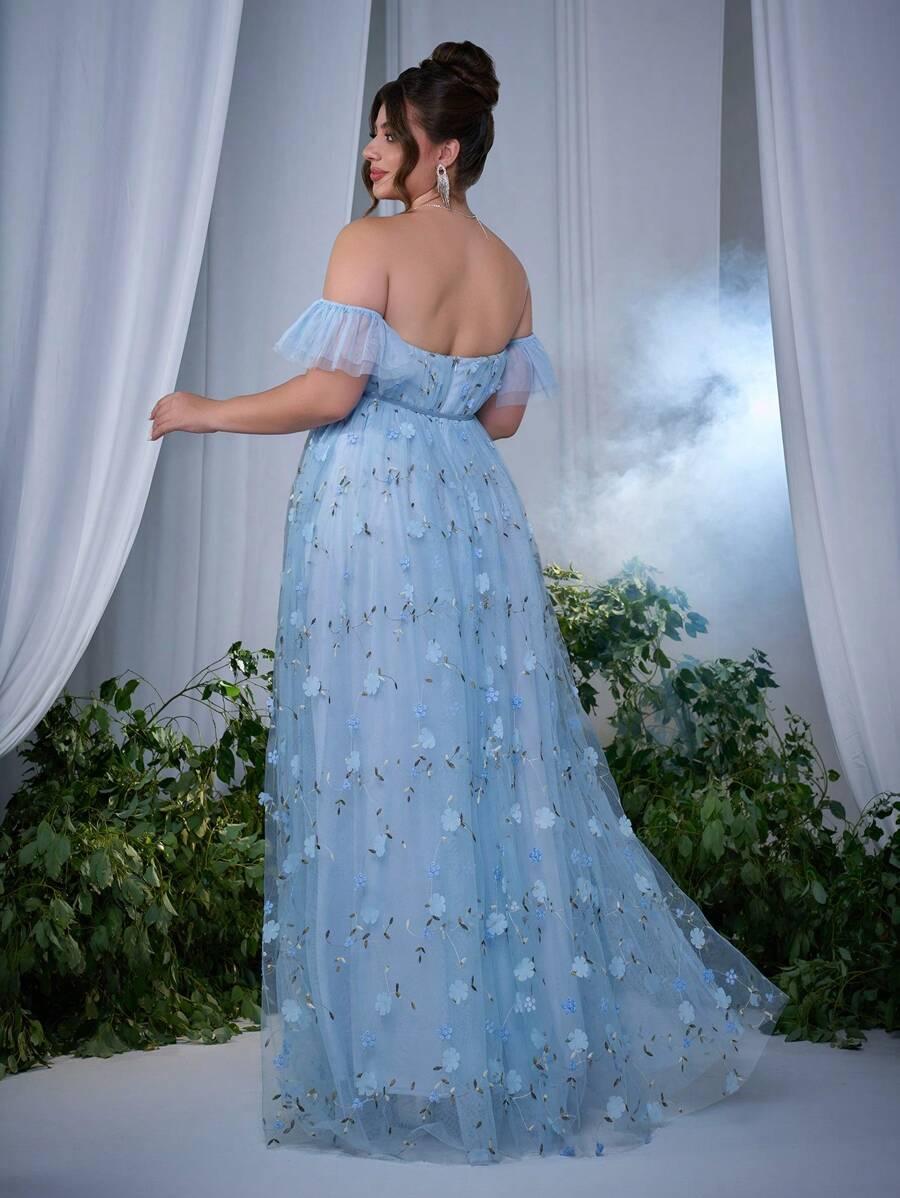 NIEBIESKA MAXI SUKIENKA 
