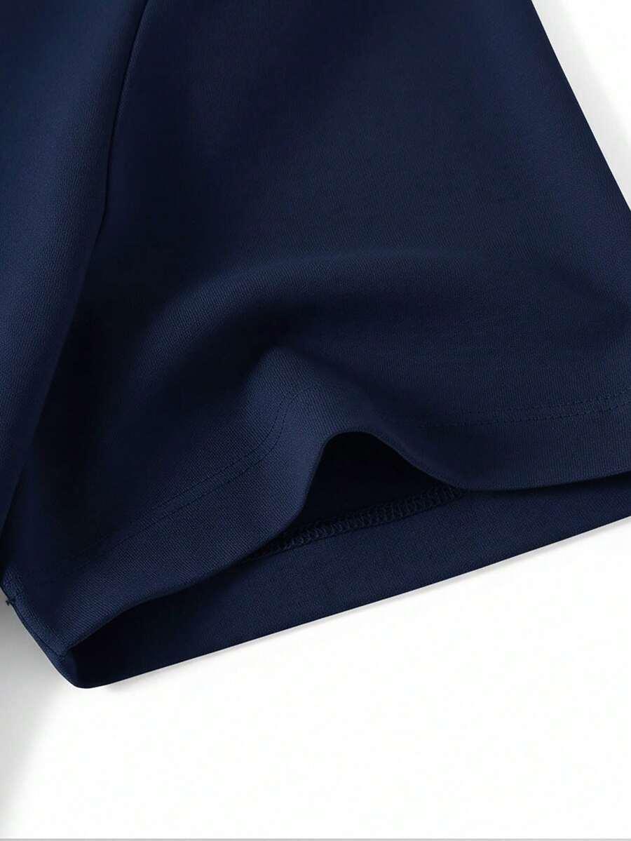 granatowy t-shirt basic