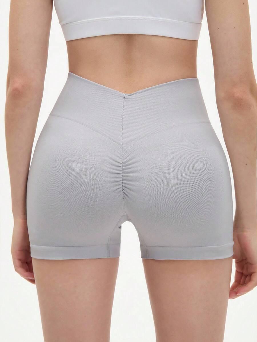 SZARE krótkie legginsy