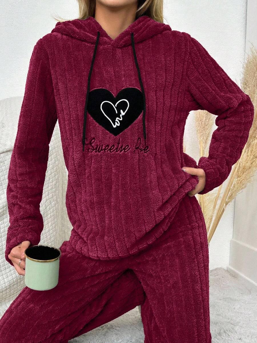 BORDOWA BLUZA KAPTUR