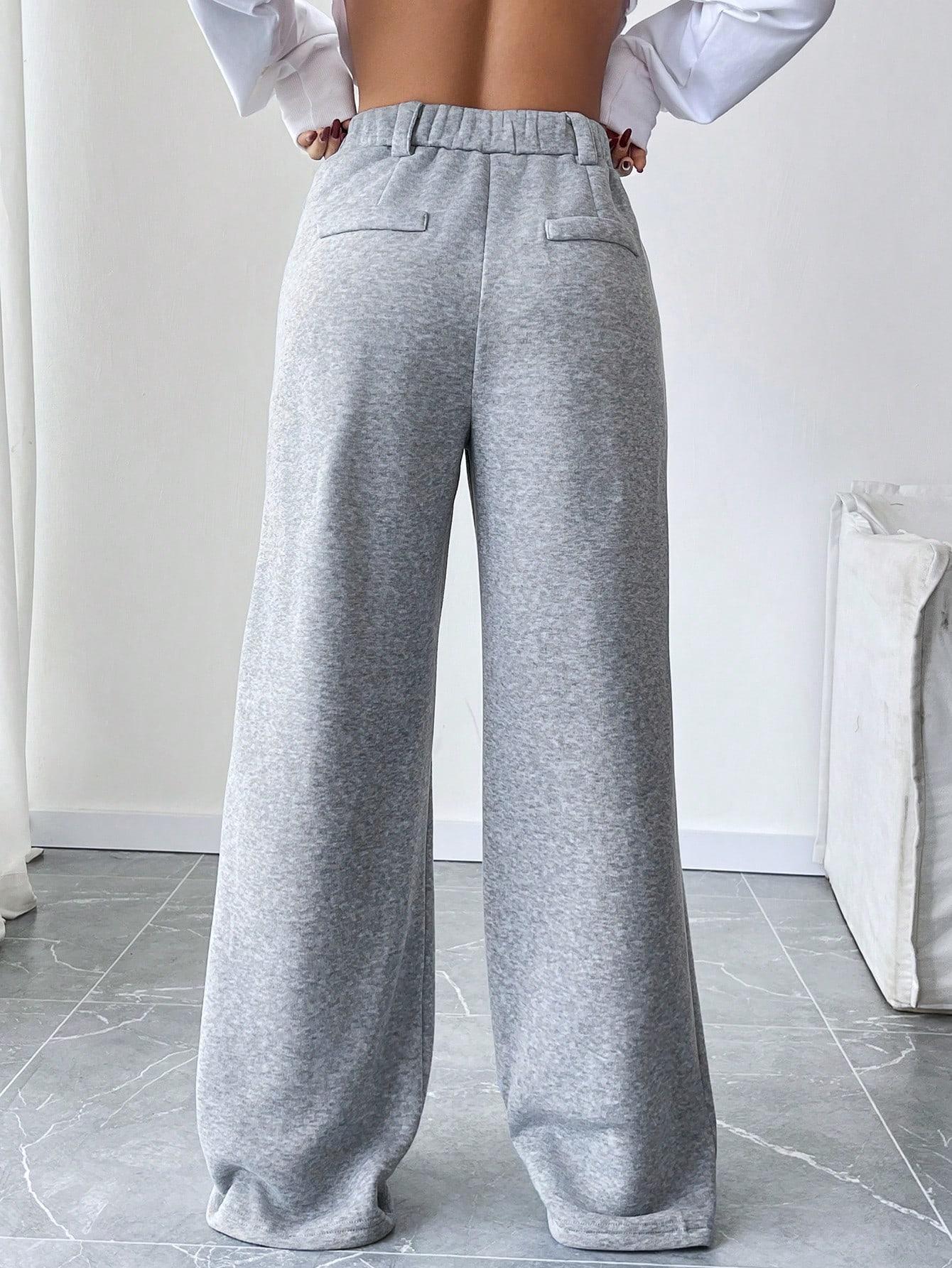 szare spodnie casual