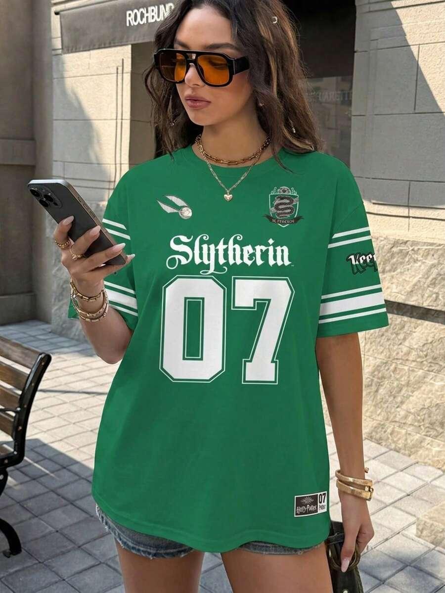 T-SHIRT DAMSKI Z NADRUKIEM
