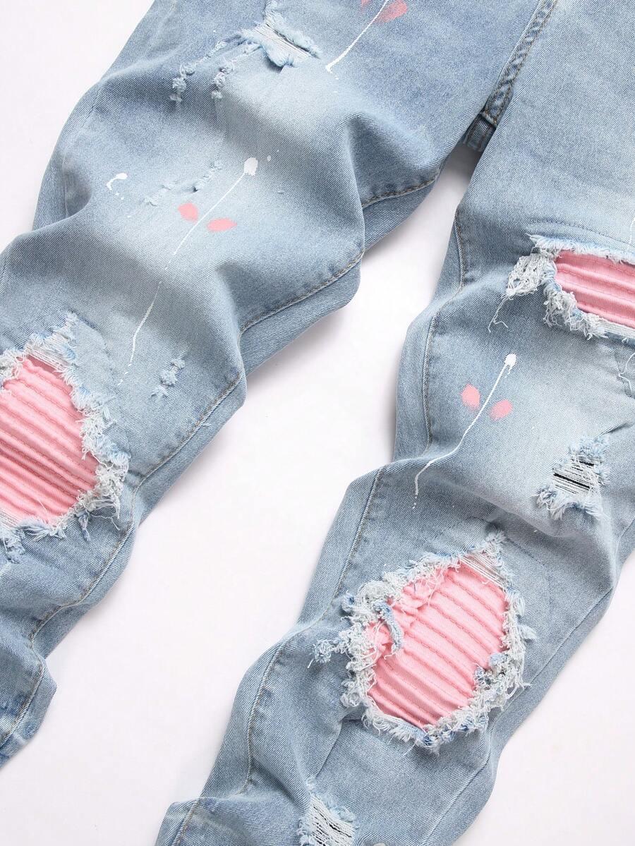 NIEBIESKIE SPODNIE JEANS