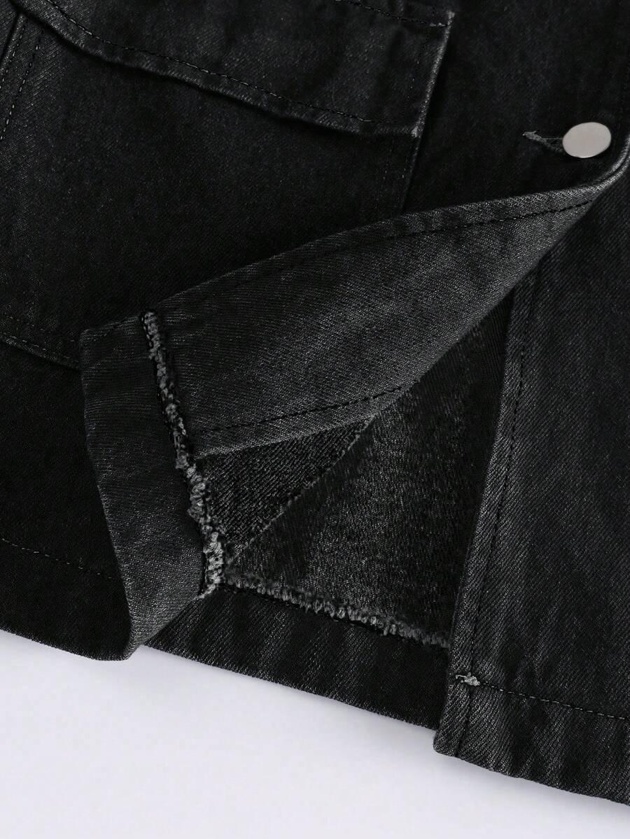 czarna kurtka jeans