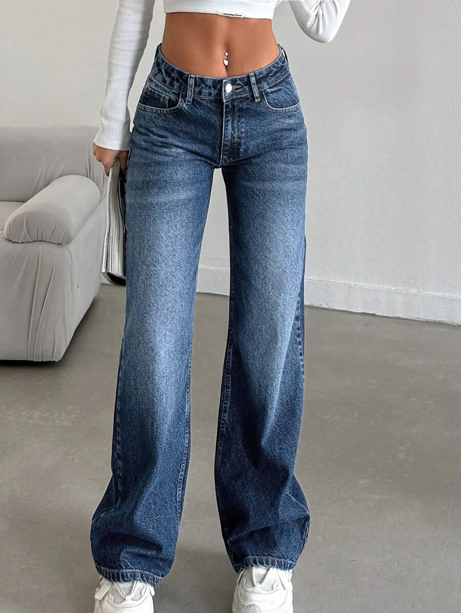 NIEBIESKIE SPODNIE JEANS