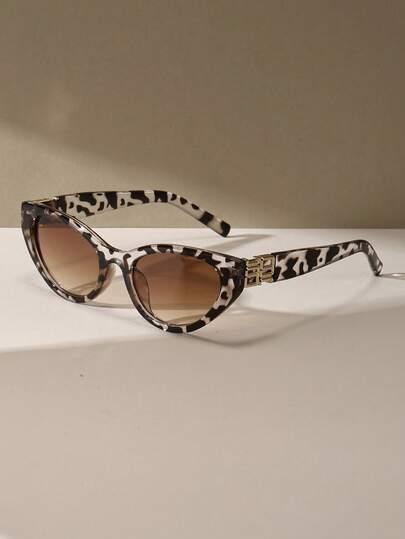 okulary przeciwsłoneczne leopard print
