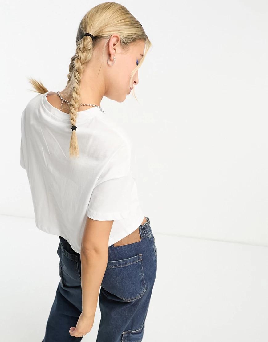 BIAŁY KRÓTKI R-SHIRT OVERSIZE
